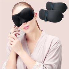 Travel 3D Eye Mask Sleep Soft Padded Shade Cover Rest Relax Blindfold