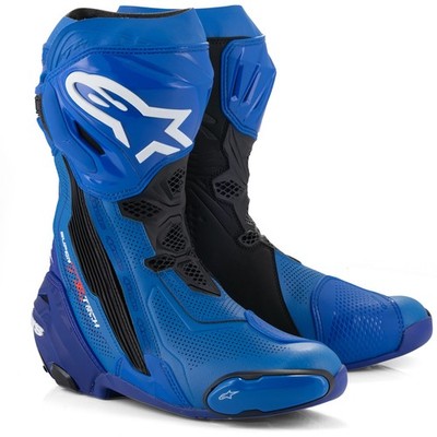 Motorcycle Boots 41 - Alpinestars Supertech R Vented - Blue-Black