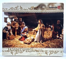 Schleich Krippefiguren 8 Piece Nativity Figurines Set Christmas RETIRED Vtg