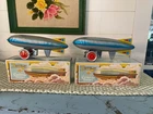 Lot Of 2 Vintage 1970s? Schylling NOS Zeppelin Tin Toys In Box