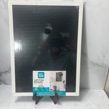 Pen + Gear White Wall Decor Letter Board, 201 Characters, Wooden Frame 30x40cm