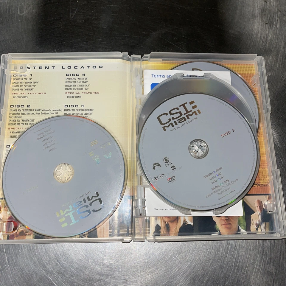 CSI Miami The Complete Ninth Season 9 DVD 6-Disc Set TV Show Series Crime Drama - Image 2 of 4