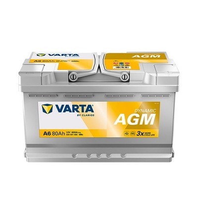 Varta Akku START-STOP AGM A6 12V 80Ah 800A 580 901 080 L4D