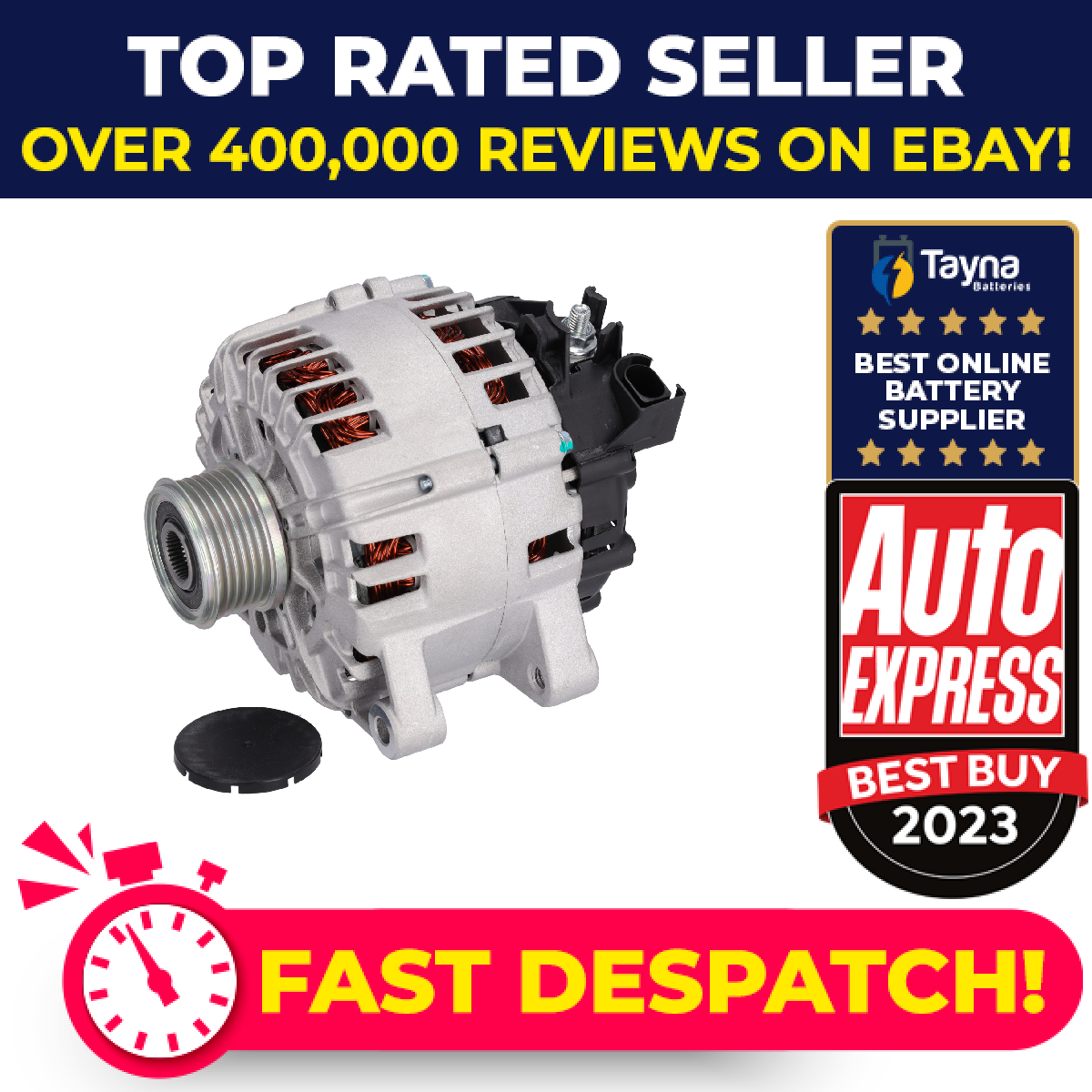 Alternator fits FORD TRANSIT CONNECT 1.5D 1.6D 2013 on 1685793 1704769 1857696