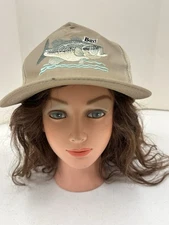 Vintage MMB Headwear Ya-Hopi Made In USA Embroidered Bass Snapback Mesh Cap Hat