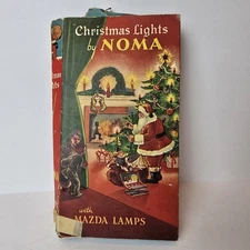 Vintage WORKING! 1940s NOMA Christmas Lights Mazda Era Box GE Bulbs Bakelite Set