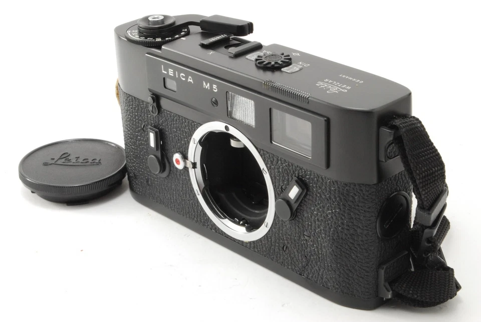 【N COMO NUEVO+++ El medidor funciona】 Cámara telémetro Leica M5 35 mm cuerpo negro Foto 3 de 4