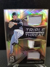 2017 Panini Chronicles - Spectra Triple Threat Materials Carson Fulmer...