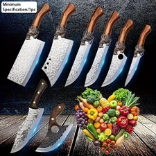 Handmade Stainless Steel Chef Knife Kitchen Chopper Sets Sharp Multipurpose