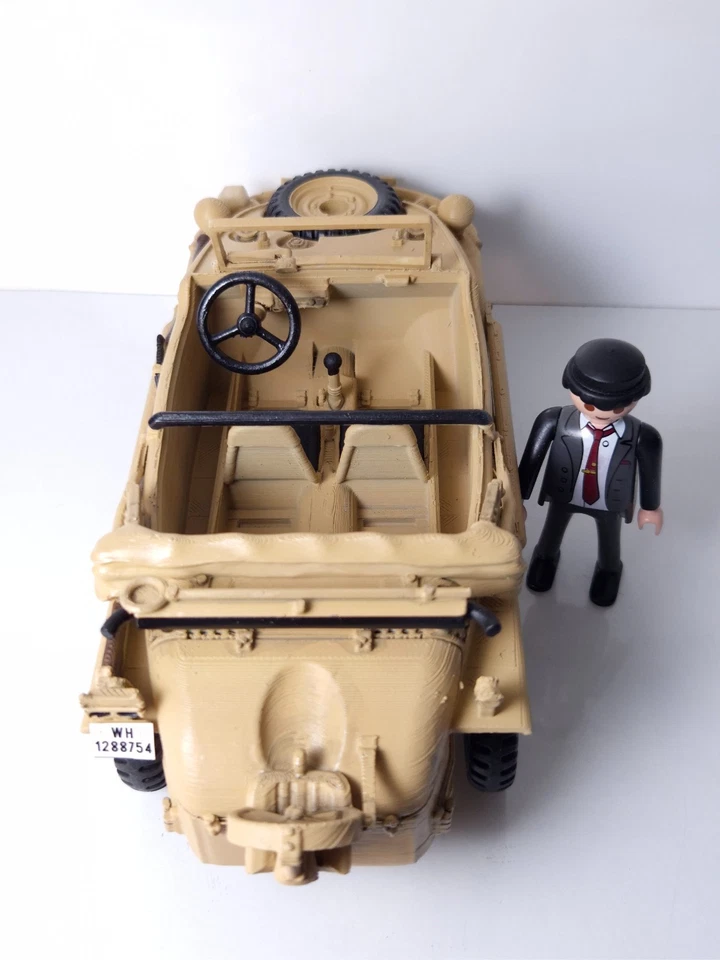 Playmobil Compatible Afrika Korps Schwimmwagen WWII Painted - Imagen 4 de 4