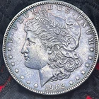 1902-P Morgan Silver Dollar, Deep Tone Obv & Rev