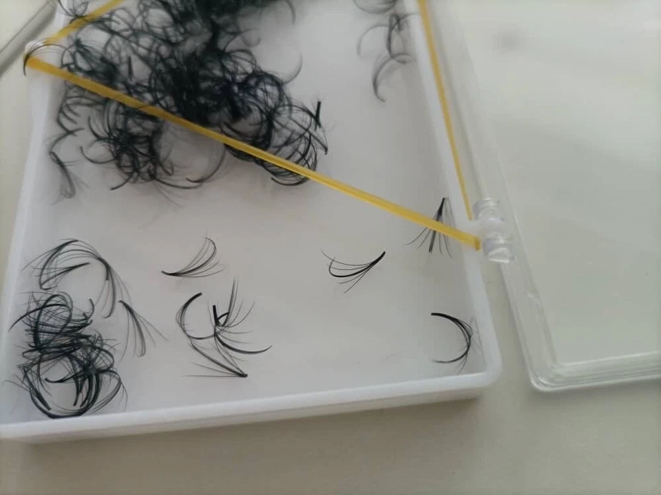 Extensiones de pestañas 8D 0,05 C 10 mm Promade ventiladores 500 pestañas base puntiaguda Promade Foto 2 de 4