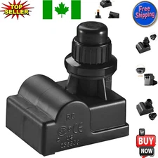 Durable 6 Outlet Push Button Igniter for Gas Grills, Requires AA Battery, Black
