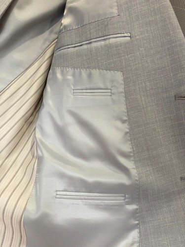 Brook Taverner Light Grey Two-Piece Washable Suit - 46" Chest 36" Regular - Picture 8 of 14