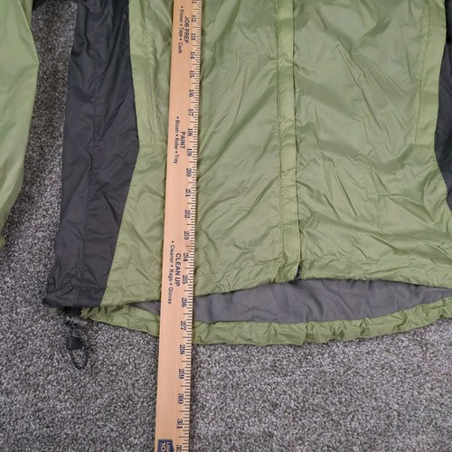 The North Face Jacket Womens XL Green Wind Breaker Vented Hooded Fleece Lined - Picture 16 of 17