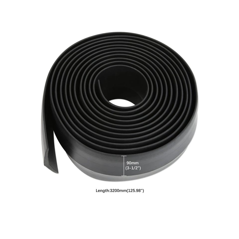 Kit de carrocería flexible negro protector PVC guardabarros delantero + trasero para Ford F-150 Foto 3 de 4