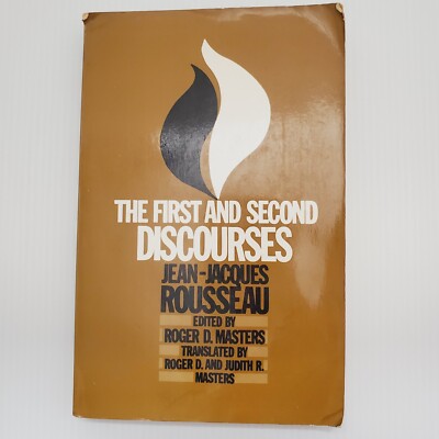 Jean-Jacques Rousseau The First and Second Discourses Vintage Paperback Book 