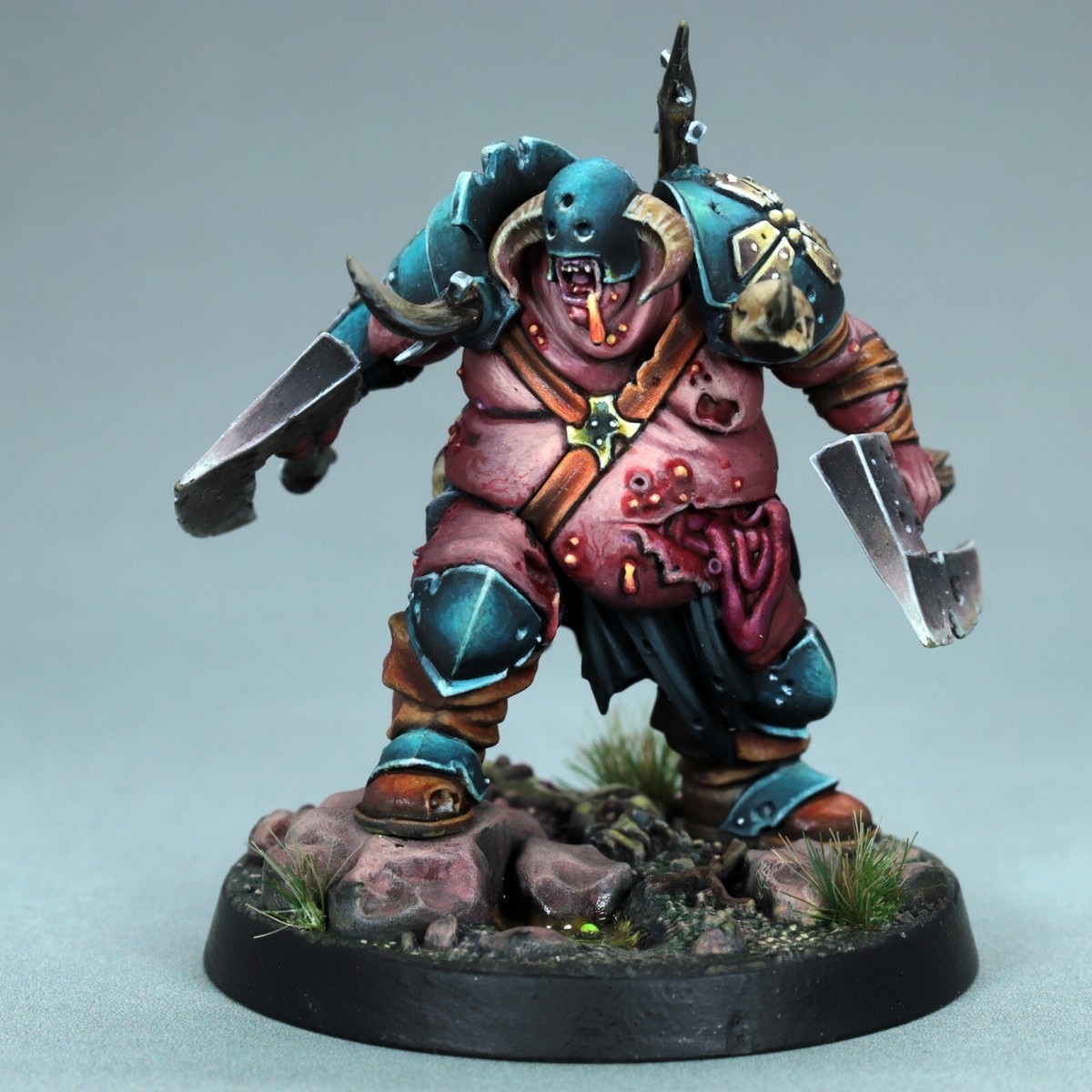 Painted Ghulgoch the Butcher Warhammer Nurgle Miniature Wurmspat