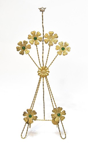 VINTAGE VICTORIAN BRASS PHOTOS STAND EASEL - Picture 2 of 8