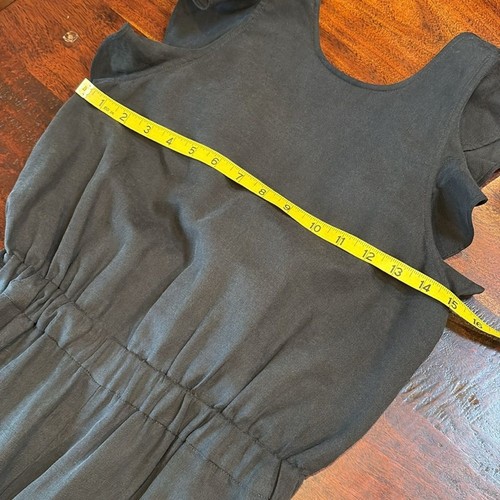 Ulla Johnson Viola Linen Blend Ruffle Jumpsuit in Midnight Black size 2 - Picture 9 of 11