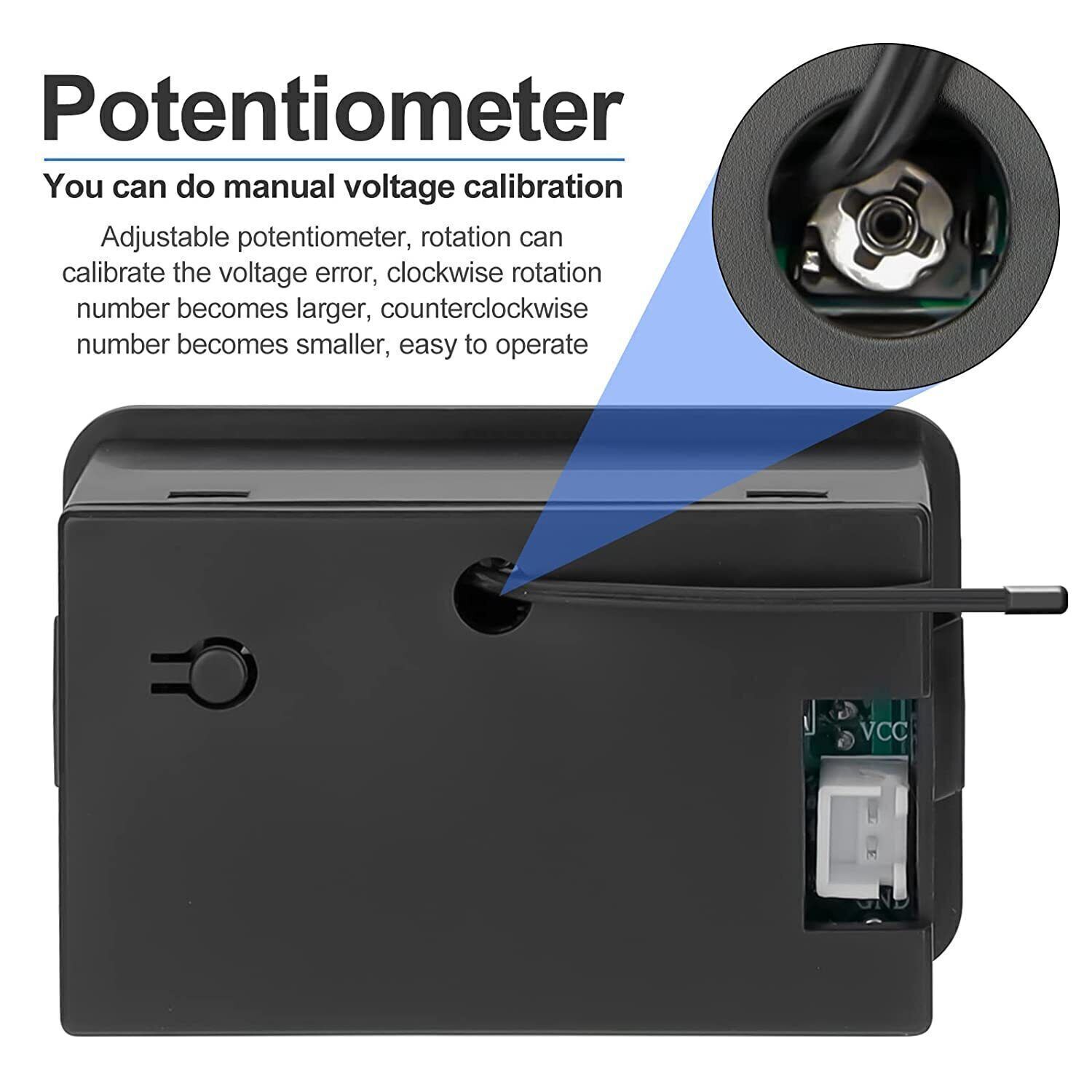 Batterie Kapazität Voltmeter Spannung Anzeige Volt Monitor LCD DC 12V 24V