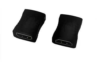 Hdmi Adapter Female To Female Extension Cable Connector Full Hd 4k60hz 2pcs