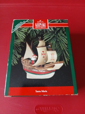 Columbus Santa Maria Christmas Tree Ornament 1992 Hallmark Keepsake