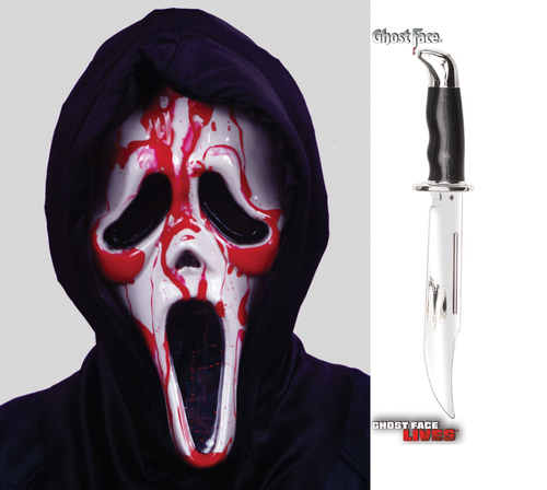 Scream Mask Knife Dagger Halloween Fancy Dress Costume Masks & Accessories - Picture 18 of 20