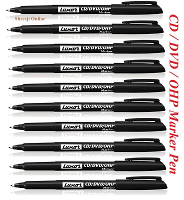 FEINE SPITZE Permanentmarkerstifte SCHWARZ CD/DVD Markerstift - beste Qualität Marker