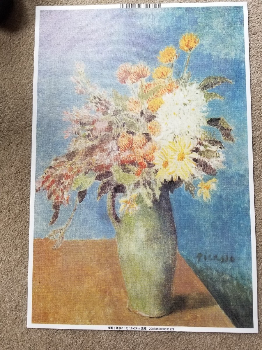 Picasso Vase Of Flowers- Canvas | eBay
