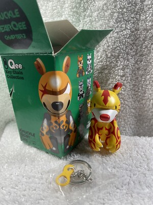 2.5  Knuckle Bear Qee Series 2 ~  YELLOW TATOO BEAR ~ Toy2R Vinyl