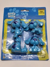 Blues Clues Blue's Room 4 Zipper Pulls Tie On to Backpacks Vintage New Old Stock