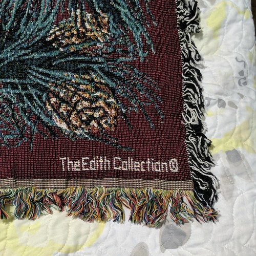 THE EDITH COLLECTION Christmas Deer TAPESTRY WALL HANG RUG 52X69 "+1.5" FRINGE" - Picture 6 of 6