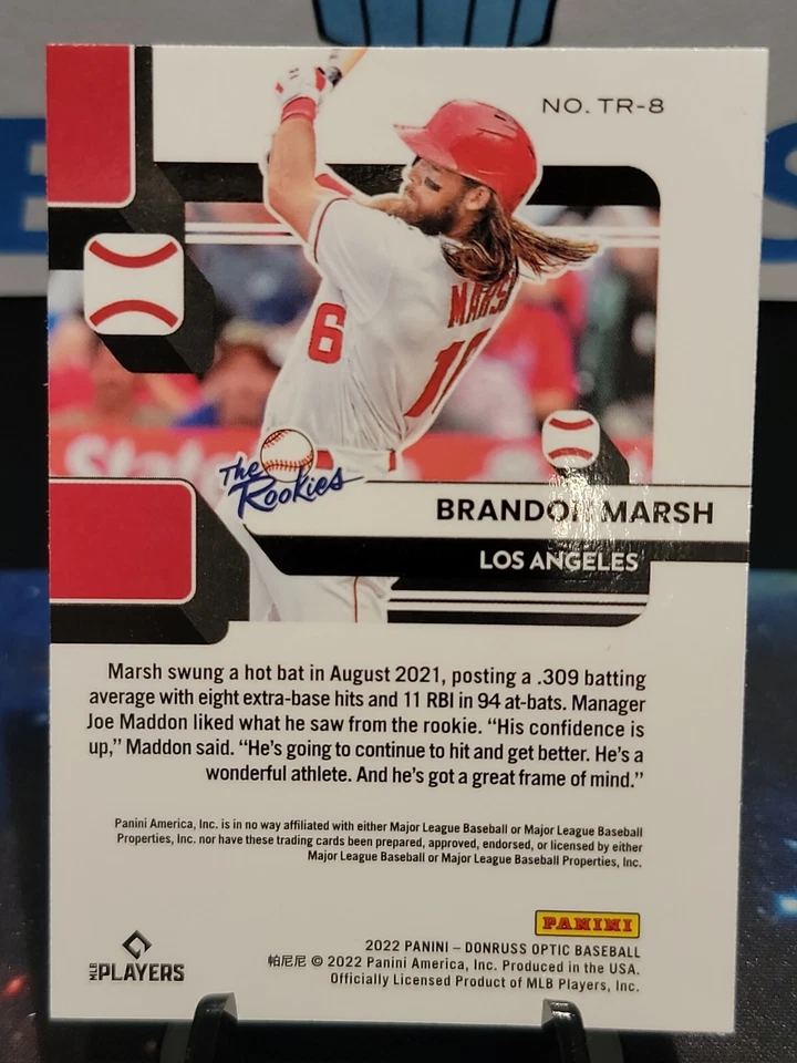 2022 Donruss Optic Brandon Marsh The Rookies Insert Los Angeles Angels - Image 2 of 2