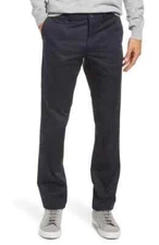 Nordstrom BNWOT Tech-Smart Trim Fit pants Trousers sz 44 navy blue chinos