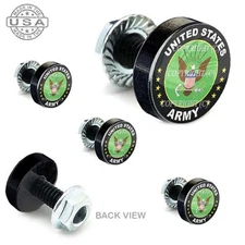 5 Black Aluminum Motorcycle Windshield Bolt Kit -  ARMY EAGLE - 007