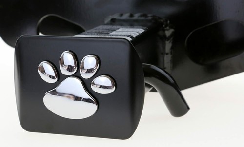 eVerHitch Chrome Bear Dog Animal Paw Foot 3D Emblem Hitch Cover Fits2" Receivers - Picture 2 of 5