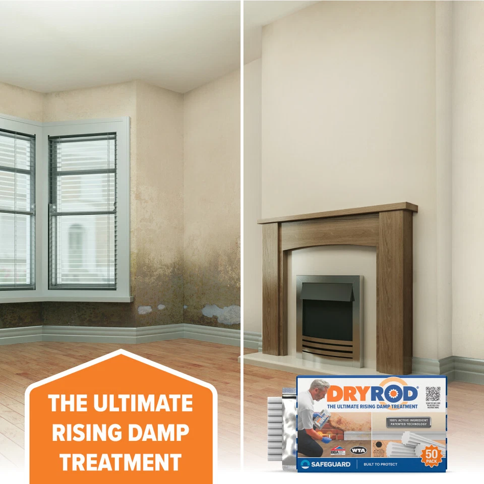 Dryrod Damp Proofing Rods DPC – Wall Rising Damp Course Treatment – BBA Approved - Image 3 of 4