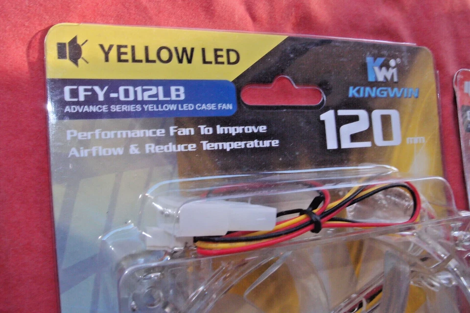 Lot of 6 new 120mm case fans; Kingwin and Zalman; LED PC computer - Image 3 of 4