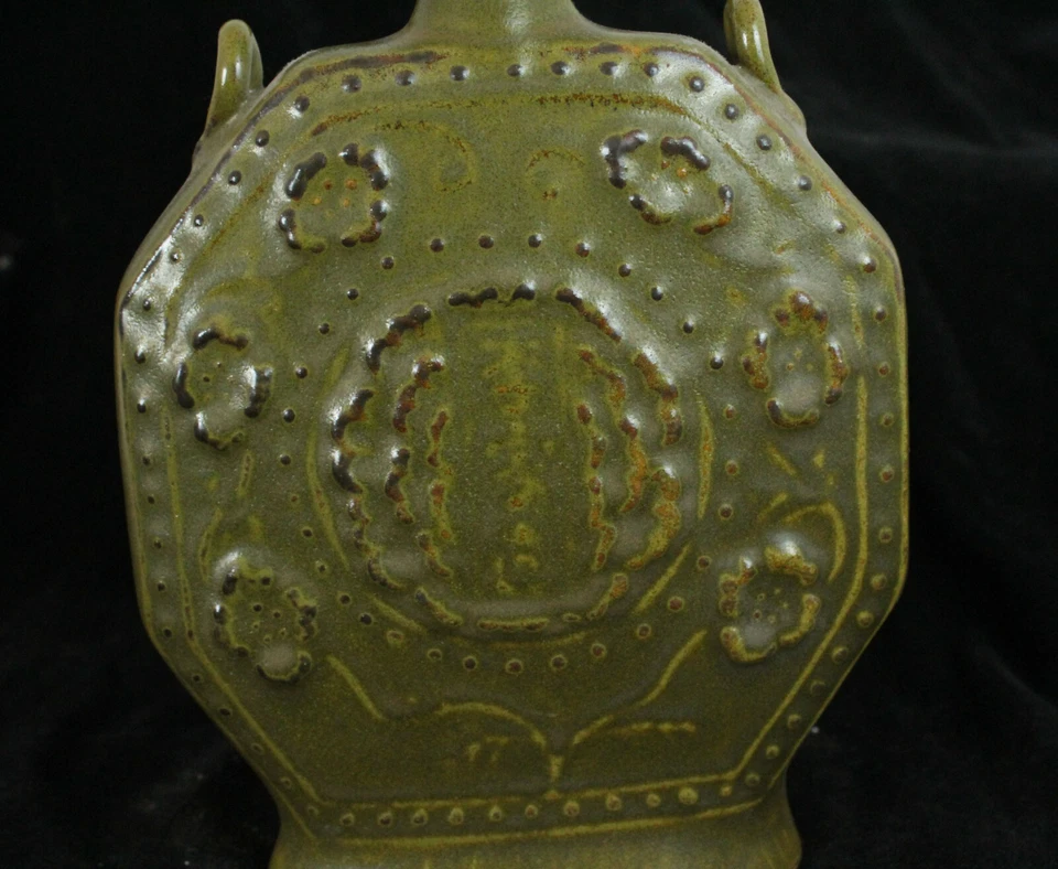 22cm China Antique flower vase porcelain Handmade Yaozhou porcelain Vase  - Image 3 of 4