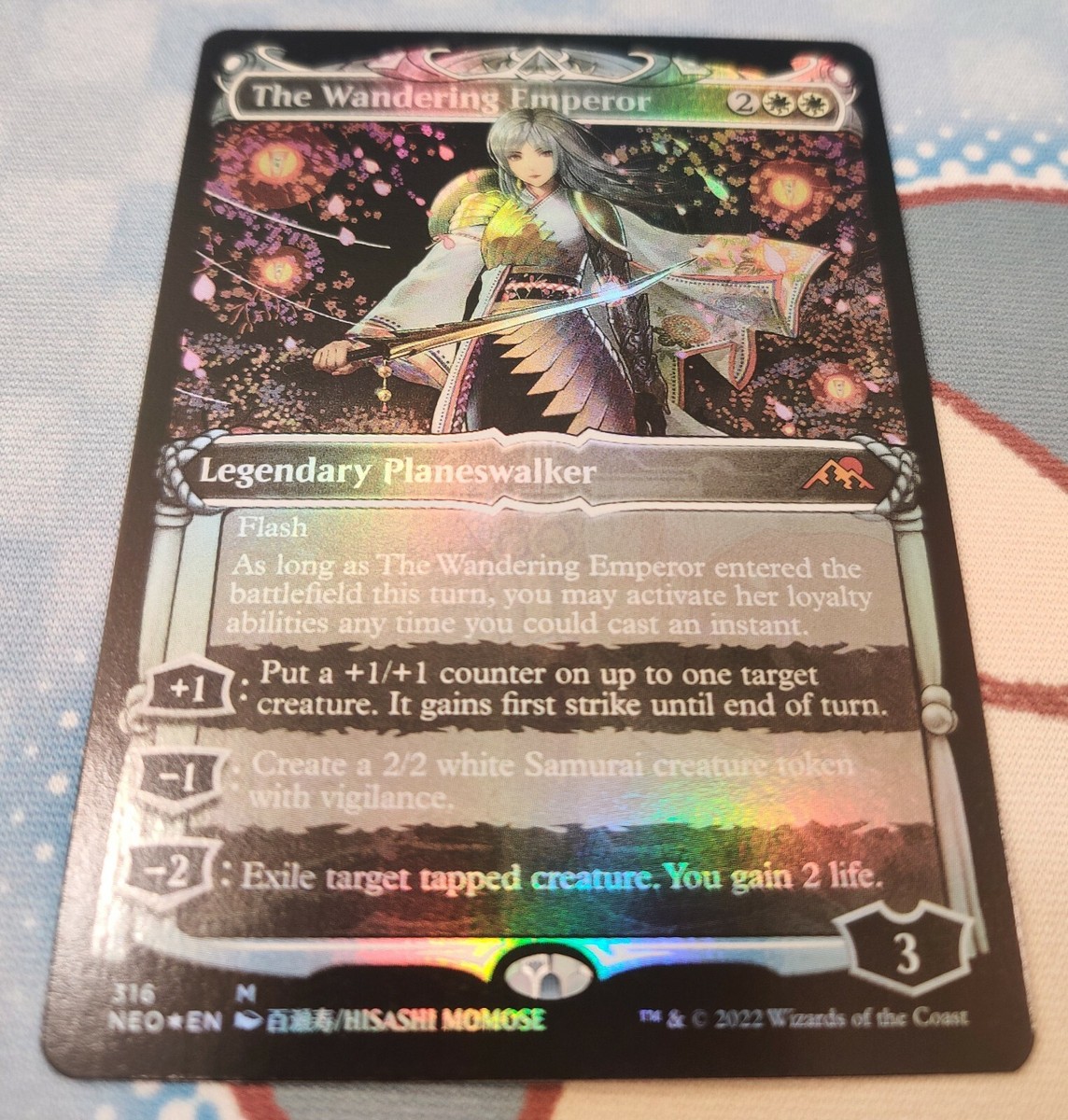 The Wandering Emperor - Showcase Foil Kamigawa Neon Dynasty