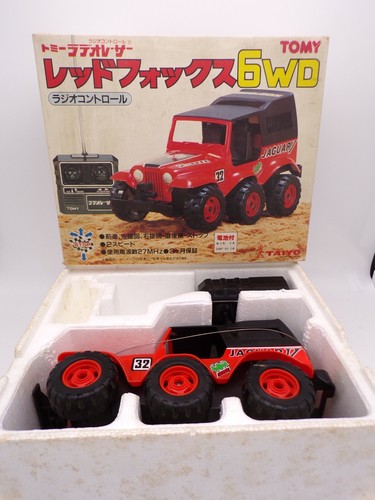 Vintage 80's Tomy Taiyo Japan R/C Jeep Red Fox 6WD MIB Nikko Shinsei Tyco - 第 1/11 張圖片