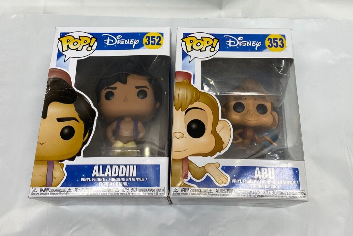 Funko Pop! Disney #352 Aladdin & #353 Abu | eBay