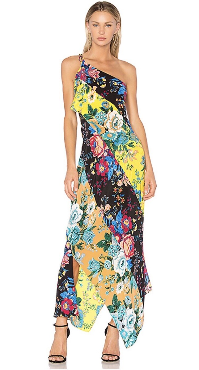 XS 0 2 $548 DVF Diane von Furstenberg BOURNIER Floral Silk