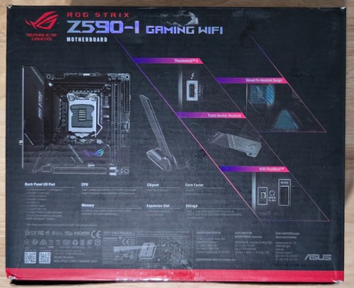 ASUS ROG STRIX Z590-I GAMING WIFI LGA1200 DDR4 HDMI SATA3 M.2 Motherboard - Afbeelding 2 van 6