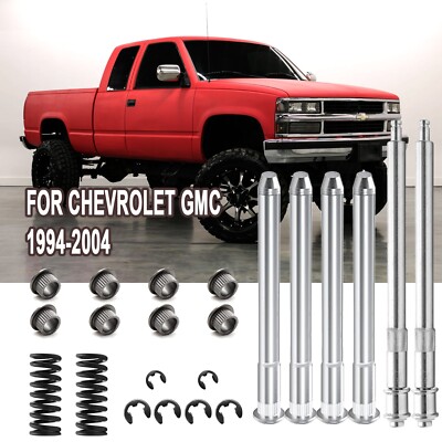 Door Hinge Roller Pin Door Hinge Pin and Bushing Repair Kits (4 pins 2 Door) Compatible With 1994-2004 Chevy S10 & GMC S15