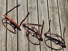 CWD Fancy Stitch Padded Monocrown Caveson Noseband - Size 4 - New - COLOR CHOICE