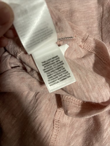 Lucky Brand T-Shirt Men's L Pink NWT Linen Blend Crew Neck Pocket - 第 8/12 張圖片