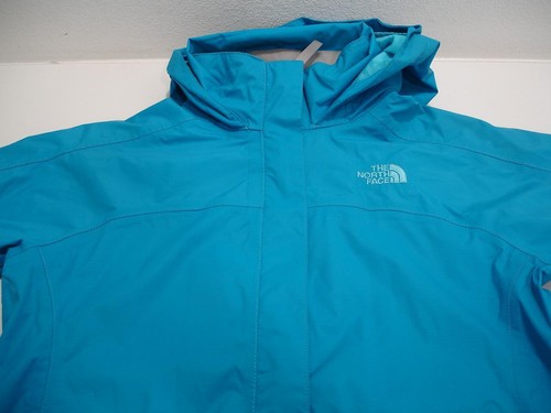 The North Face Blue Hyvent Rain Wind Jacket Waterproof Shell Parka Girls L 14/16 - Picture 11 of 23