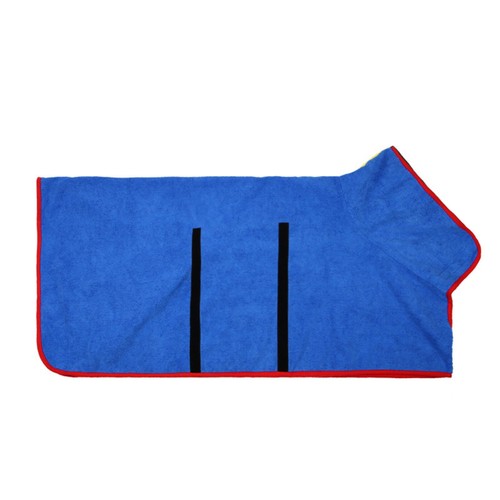 Dog Microfibre Bathrobe Dog Towel Wrap Super-Absorbent Dog Drying Coat Bath Robe - 第 16/17 張圖片